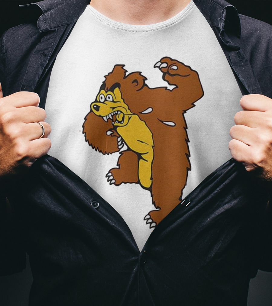 Montana Grizzlies Retro Monety Mascot Bear T-Shirt