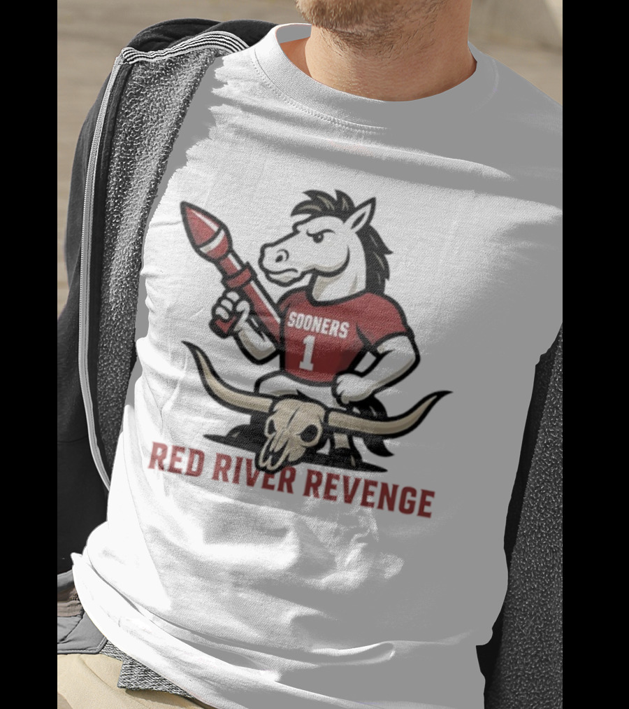 Red River Revenge Sooners Mascot College Game Day Football Rivalry T-Shirt