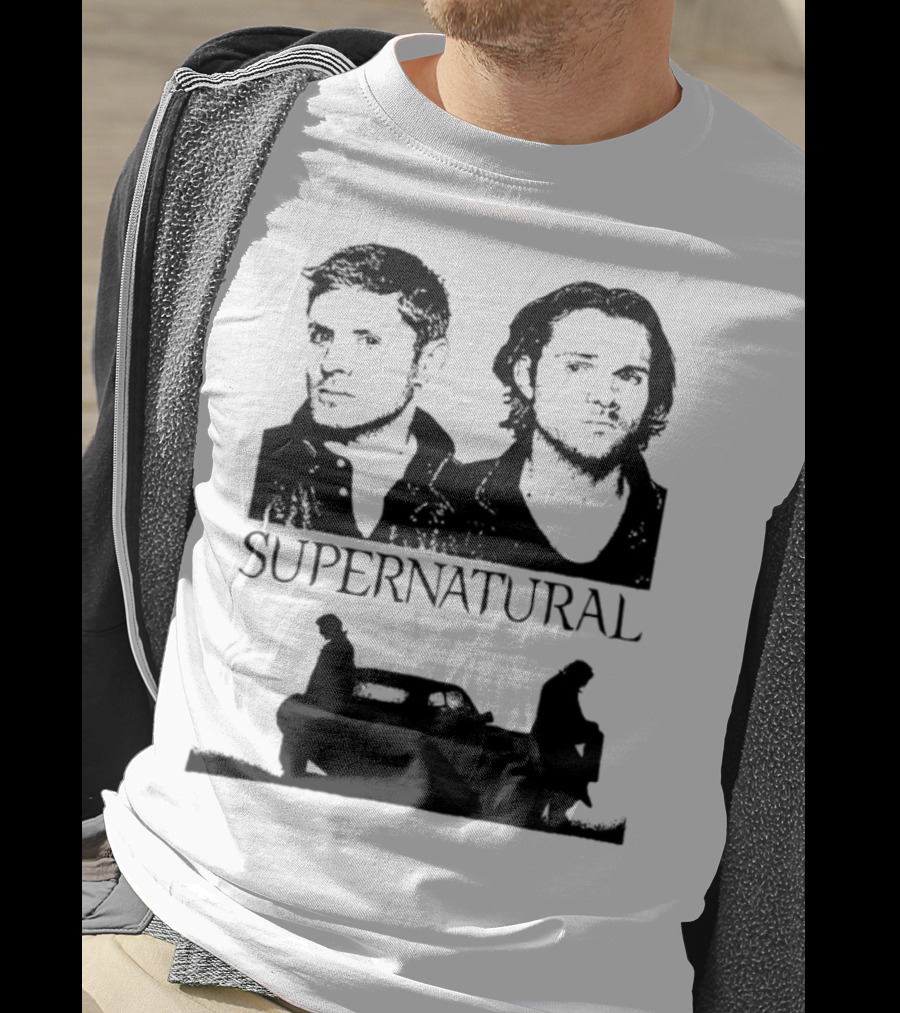 Sam And Dean Winchester Supernatural Impala Duo T-Shirt