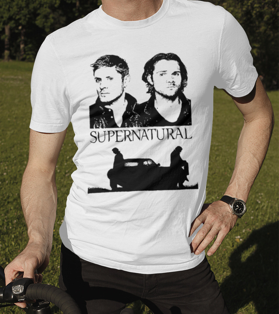Sam And Dean Winchester Supernatural Impala Duo T-Shirt