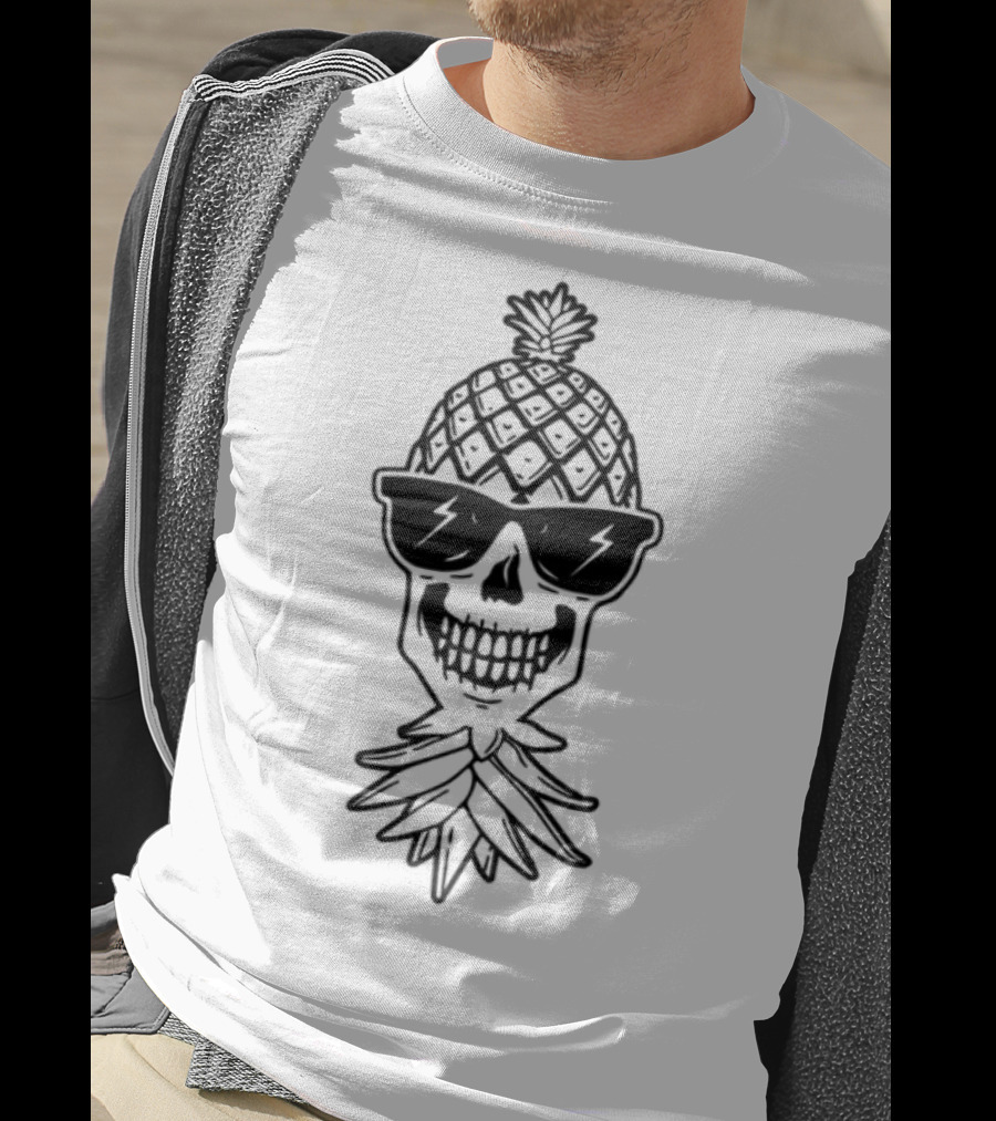 Theswingnation Podcast Pineapple Skeleton Skull Fusion T-Shirt