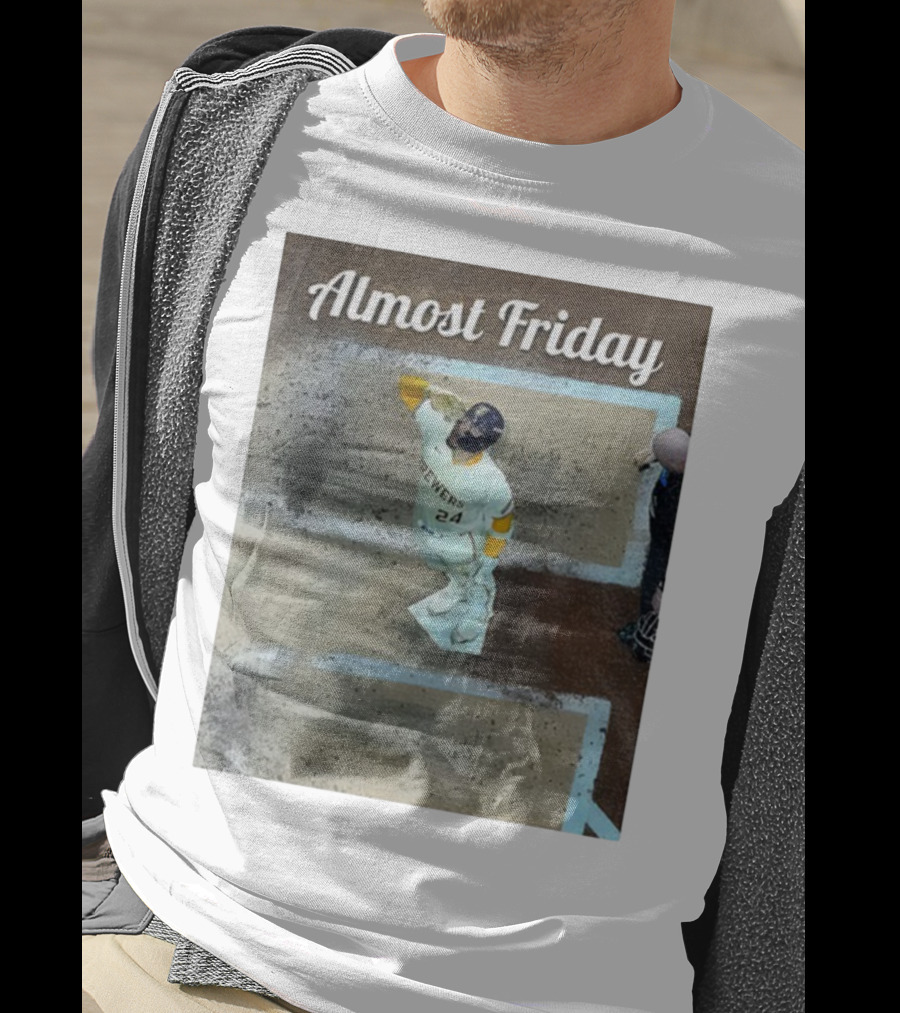 William Contreras Brewers Almost Friday 24 At Home Plate 2025 T-Shirt