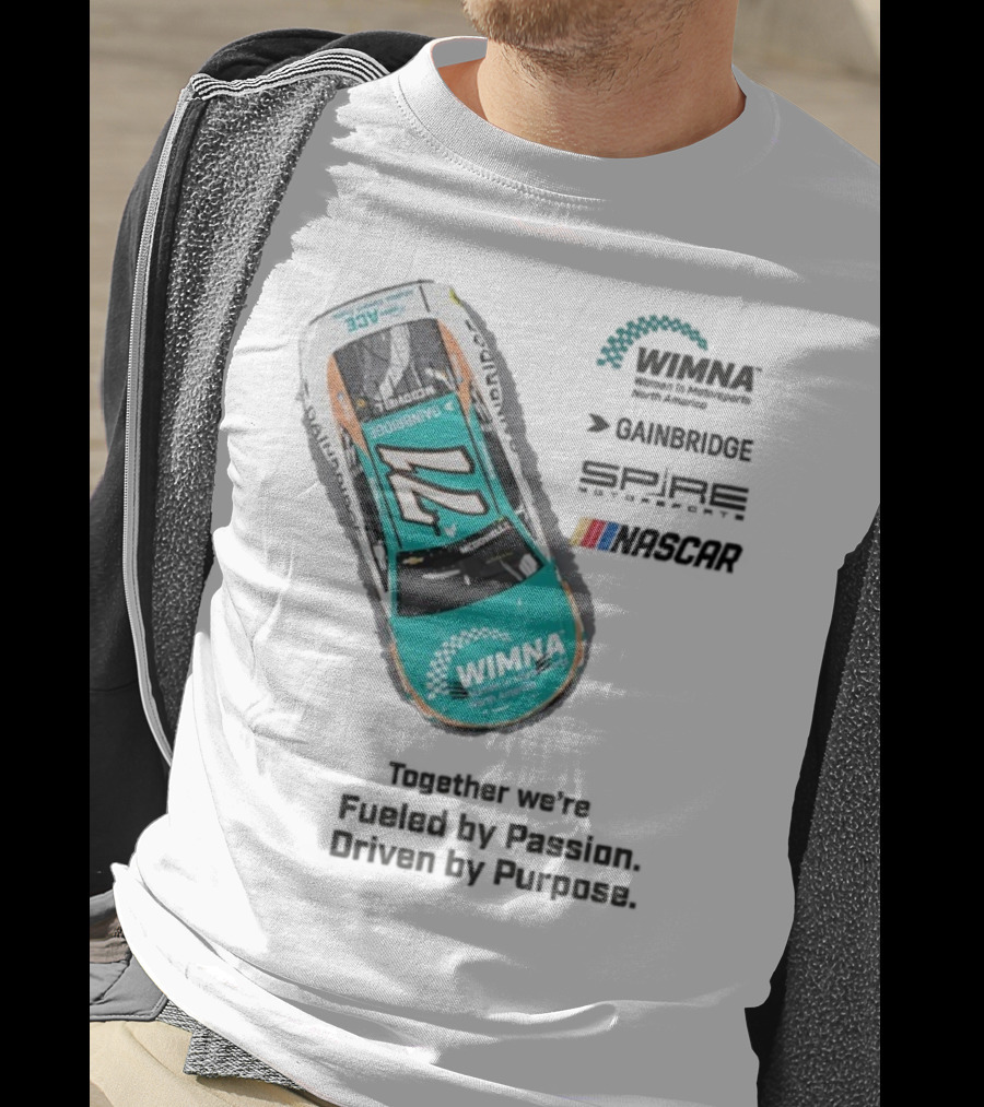 WIMNA Women In Motorsports North America Together We’re Fueled By Passion Driven By Purpose Racing Car Collaboration T-Shirt
