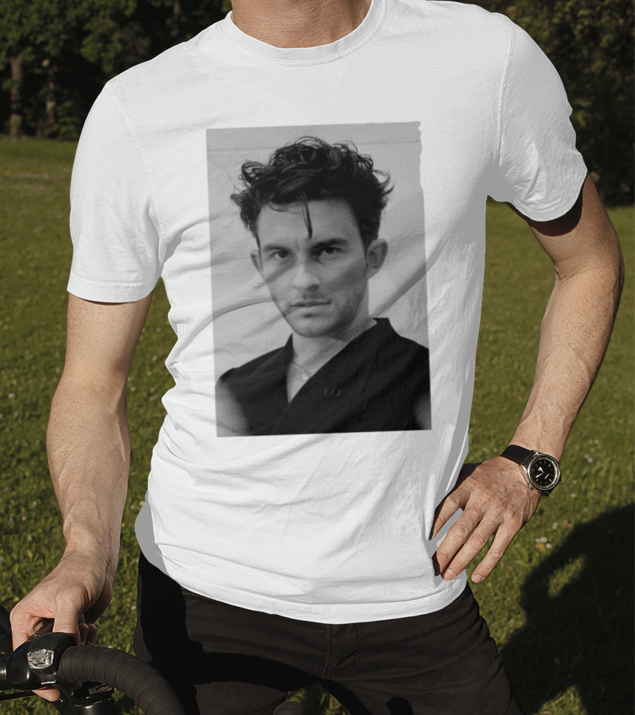 Jonathan Bailey Black And White Photography Portrait T-Shirt