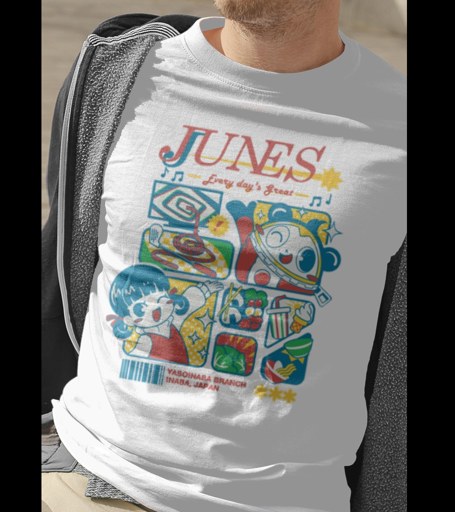 Junes Every Day's Great Persona 4 Teddie Cartoon Fun Collage T-Shirt