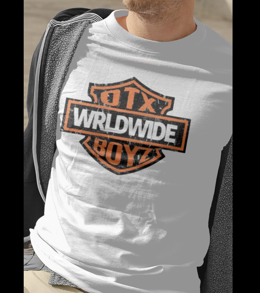 Otxboyz Wrldwide Grunge Badge Style T-Shirt