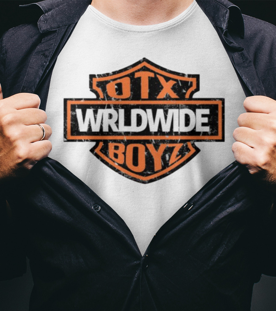 Otxboyz Wrldwide Grunge Badge Style T-Shirt