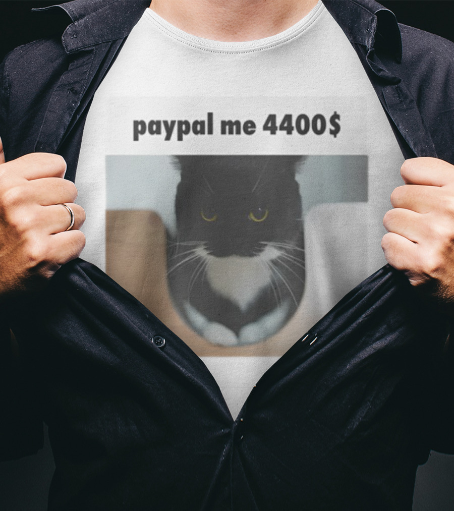 Paypal Me 4400$ Black Cat T-Shirt