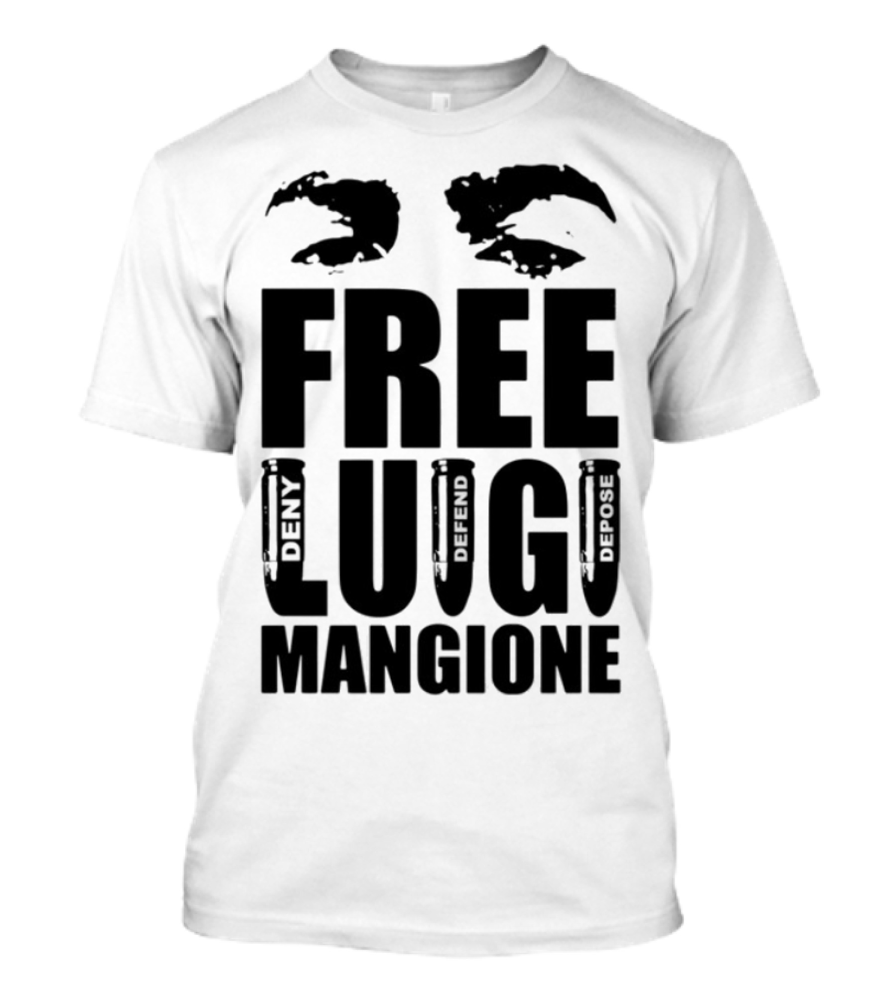 Free Luigi Mangione Crab Claws Deny Defend Depose T-Shirt