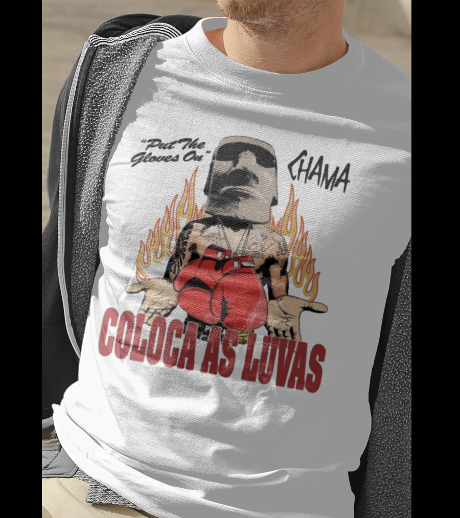 "Coloca As Luvas Put The Gloves On Flame Boxing" T-Shirt