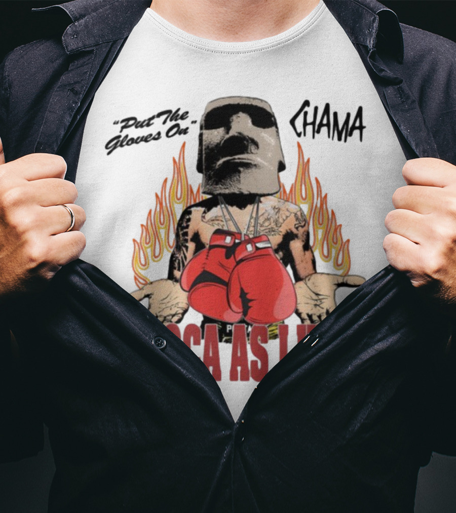 "Coloca As Luvas Put The Gloves On Flame Boxing" T-Shirt