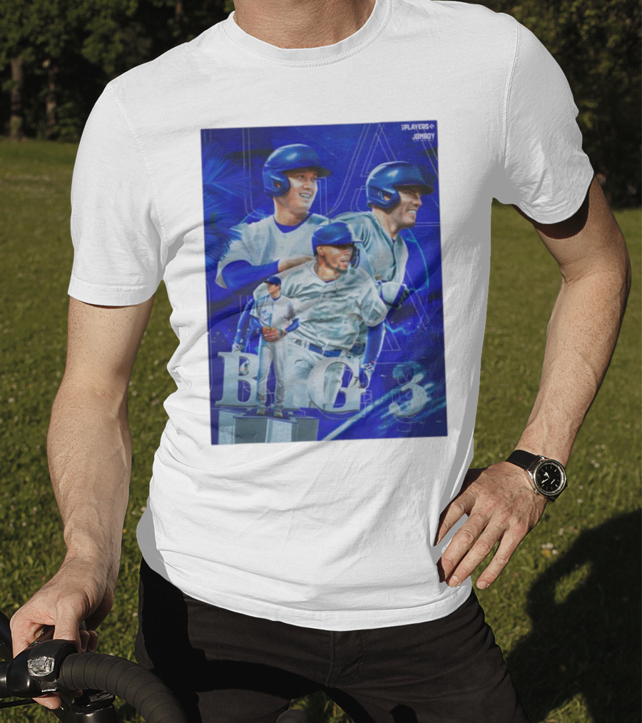 LA Big 3 IPlayers Jomboy Baseball Theme T-Shirt