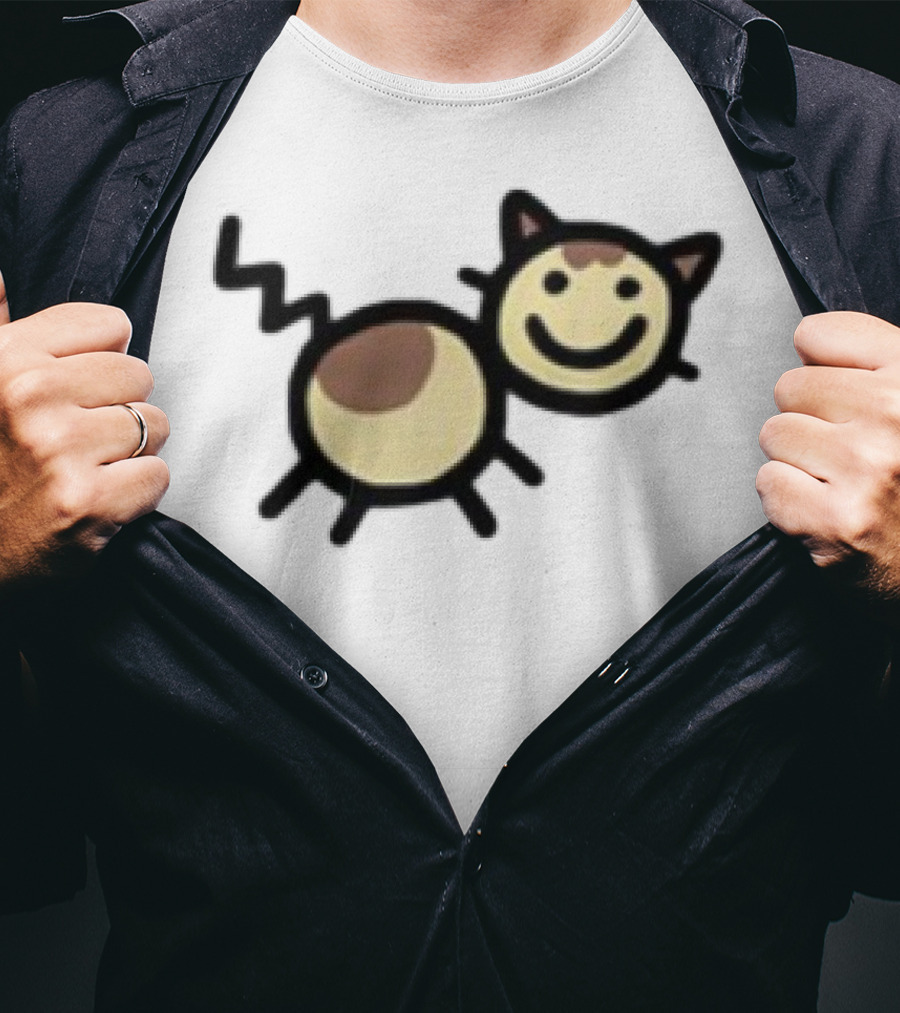 Mummyjoe Cheesepuff Happy Cow Cat Image T-Shirt