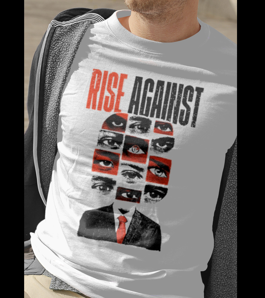 Rise Against Big Brother Surveillance Eyes Suit T-Shirt