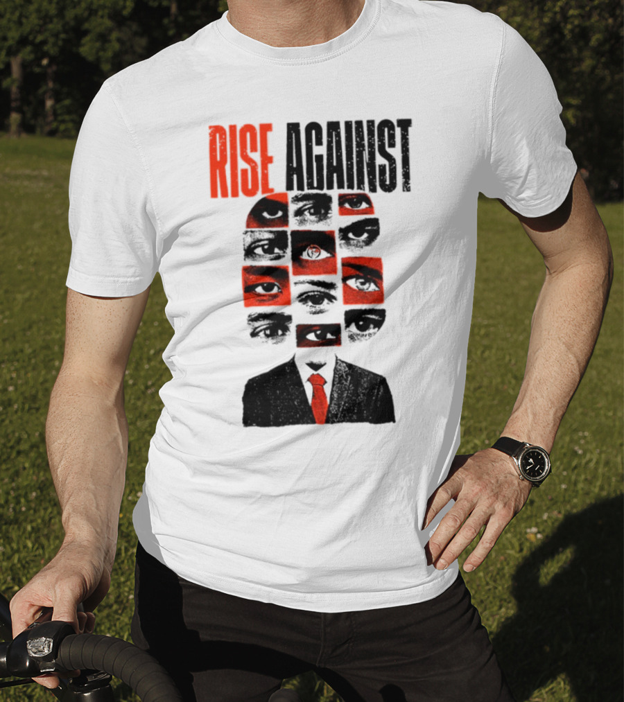 Rise Against Big Brother Surveillance Eyes Suit T-Shirt