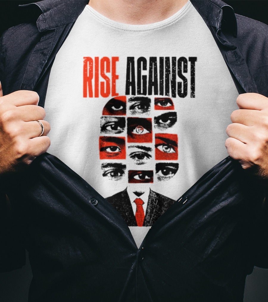 Rise Against Big Brother Surveillance Eyes Suit T-Shirt