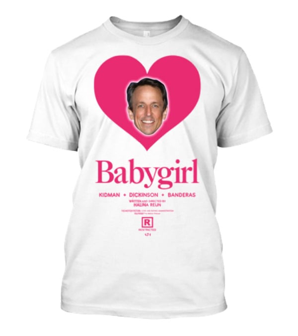 Seth Meyers Babygirl Heart Design T-Shirt
