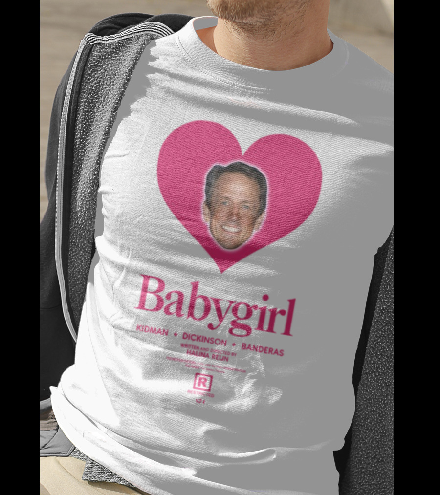 Seth Meyers Babygirl Heart Design T-Shirt