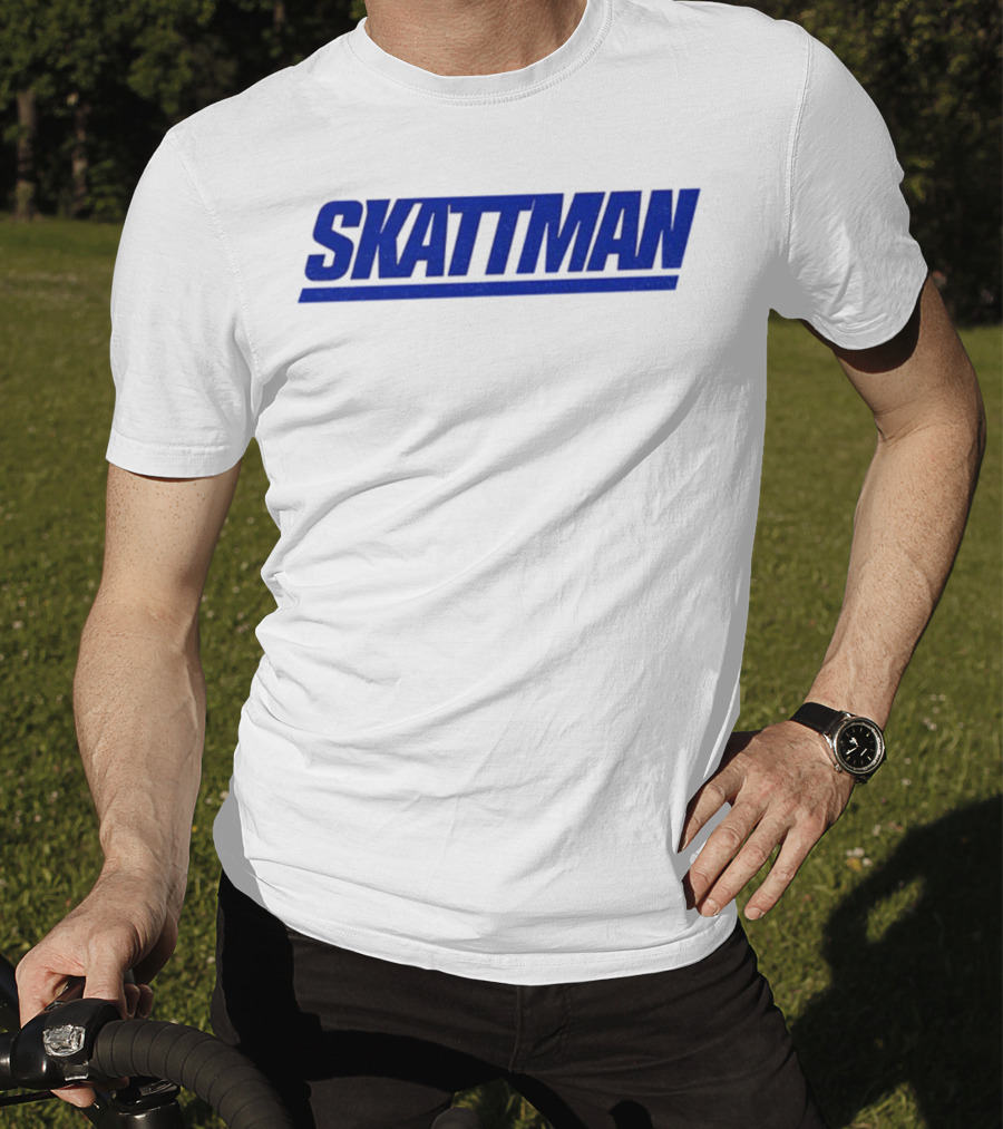 SKATTMAN Cam Skattebo New York Giants Team Spirit T-Shirt