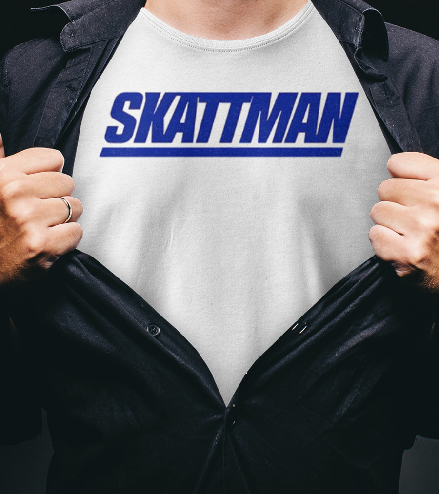 SKATTMAN Cam Skattebo New York Giants Team Spirit T-Shirt