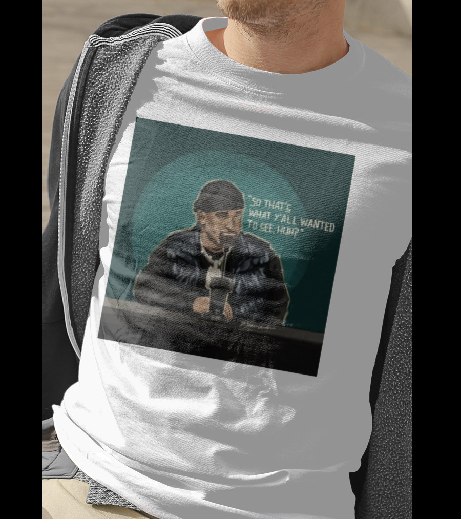 "So That's What Y'all Wanted To See Huh Microphone Interview Moment" T-Shirt