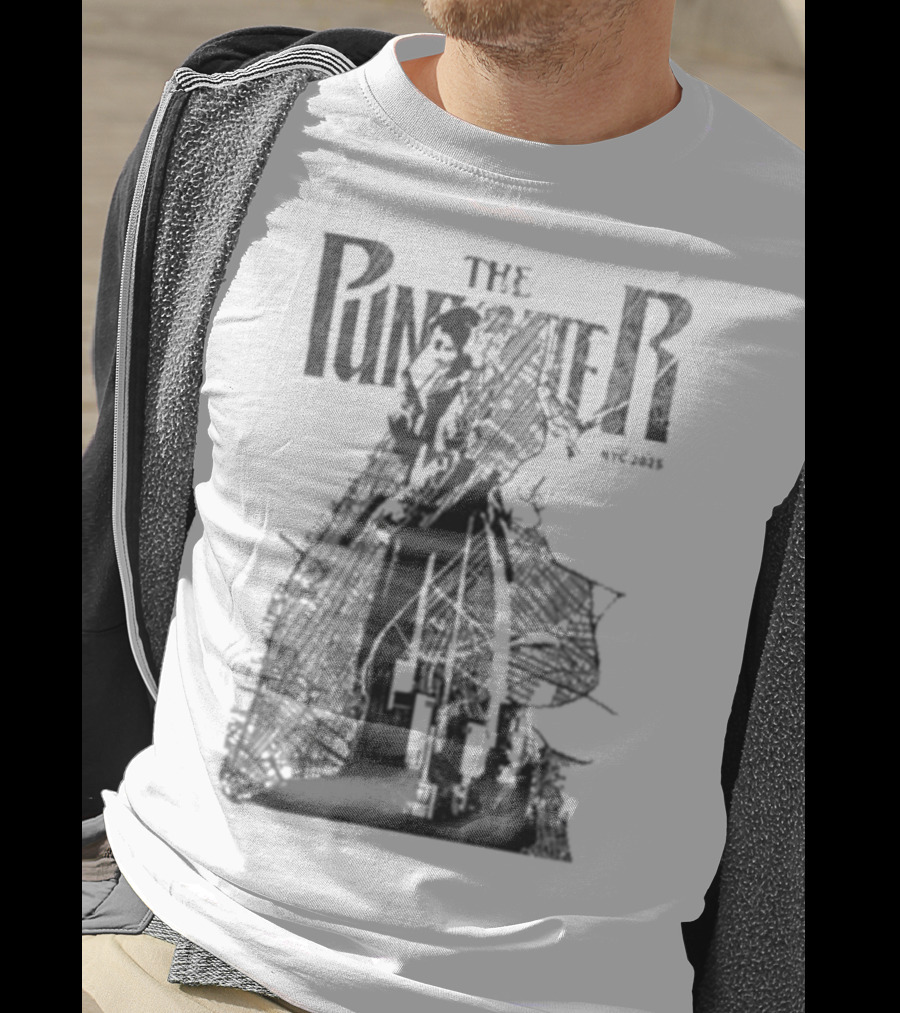 The Punisher NYC Marvel 2025 Stylized Character Illustration T-Shirt