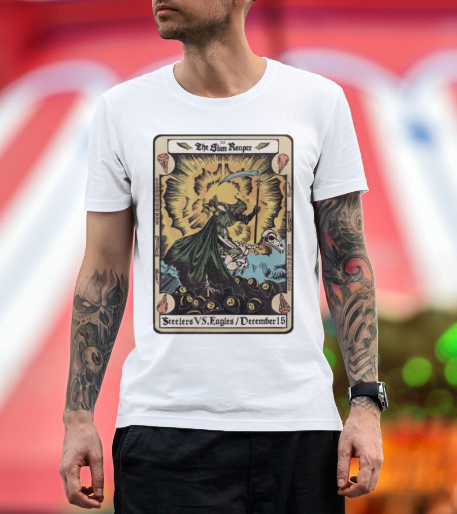 The Slim Reaper Steelers VS Eagles December 15 T-Shirt