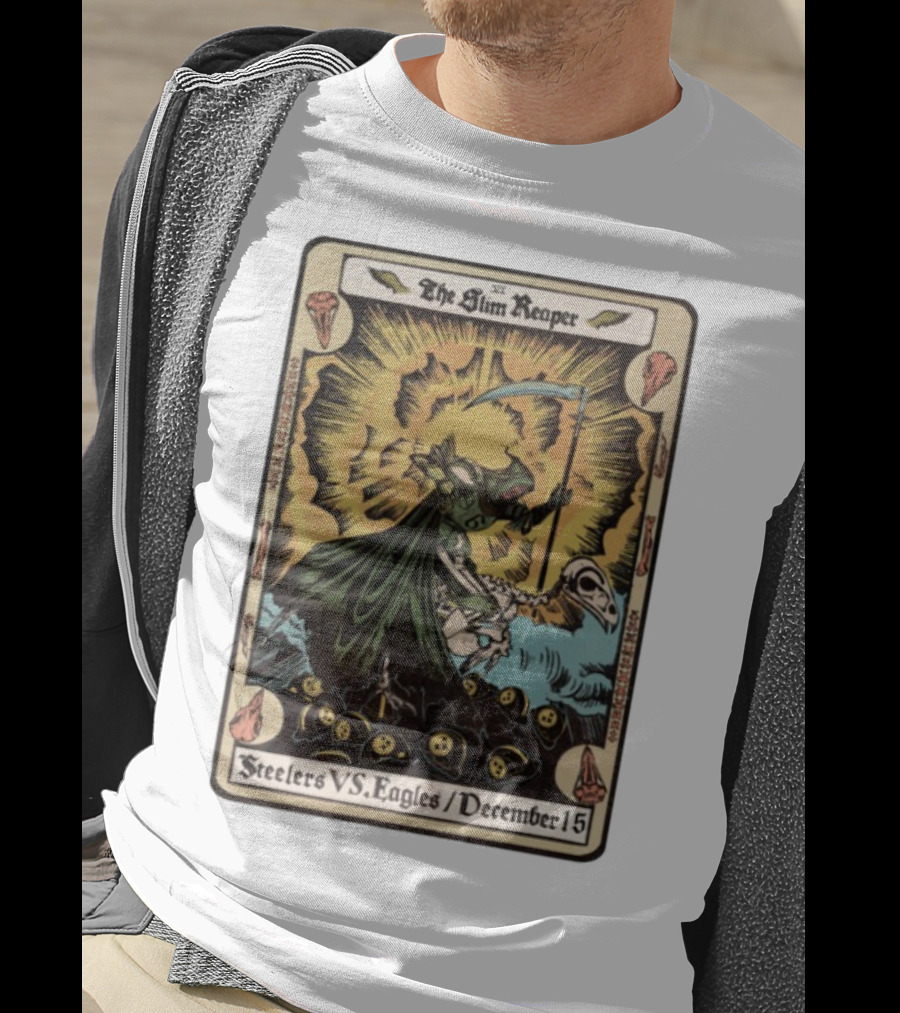 The Slim Reaper Steelers VS Eagles December 15 T-Shirt