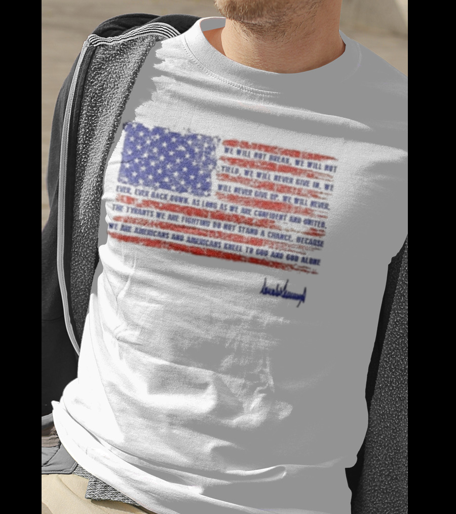 American Flag Trump Nation Proclamation Signed By Donald Trump T-Shirt