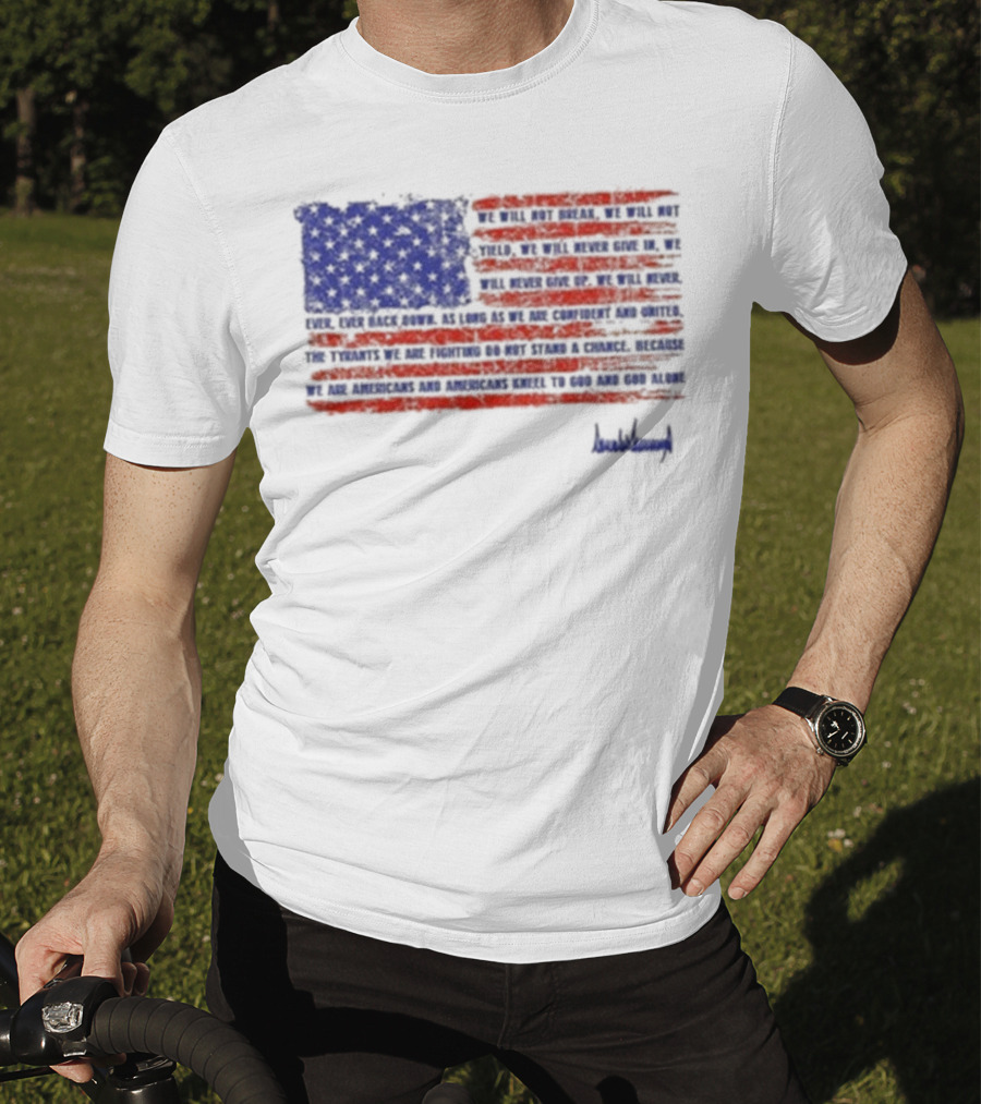 American Flag Trump Nation Proclamation Signed By Donald Trump T-Shirt