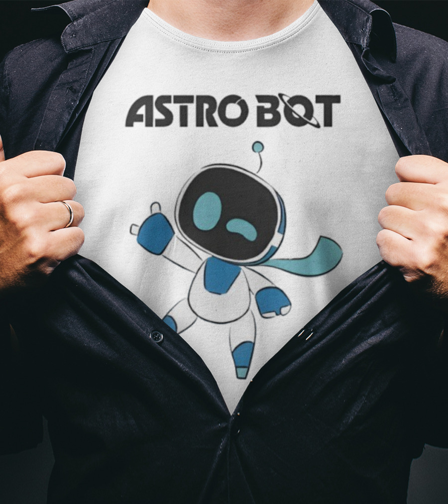 Astro Bot Robot Cartoon Character 2025 T-Shirt