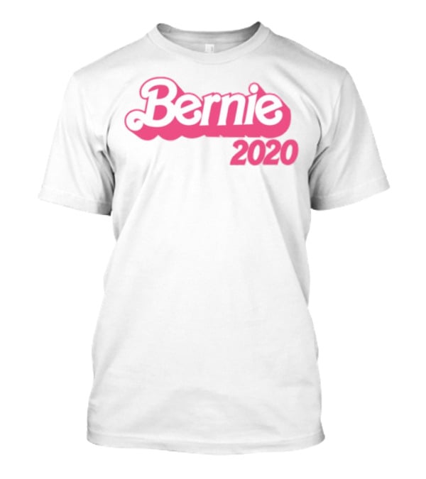 Bernie 2020 Barbie Style Logo Design T-Shirt