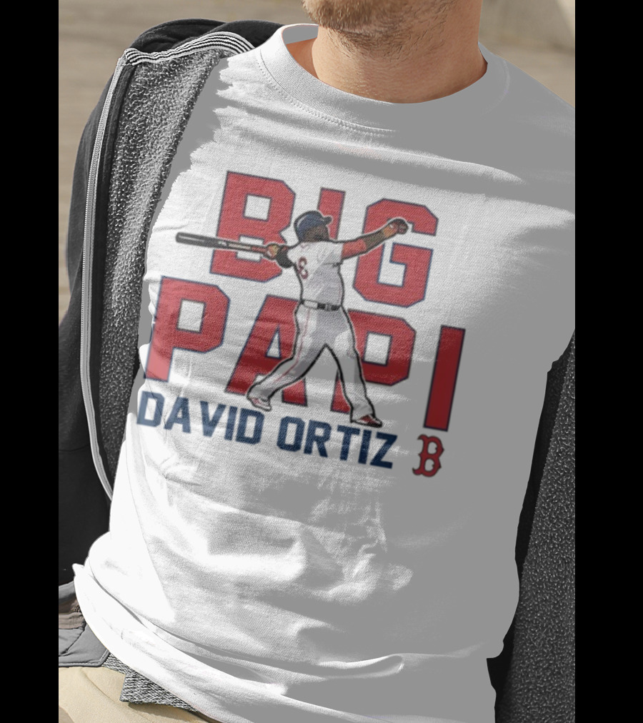 Big Papi David Ortiz Red Sox Cooperstown Player Classic Baseball T-Shirt