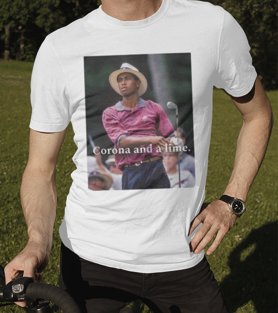 Corona And A Lime Golf Legend Iconic Style T-Shirt