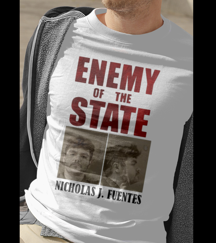 Enemy Of The State Nicholas J Fuentes Shot Image T-Shirt