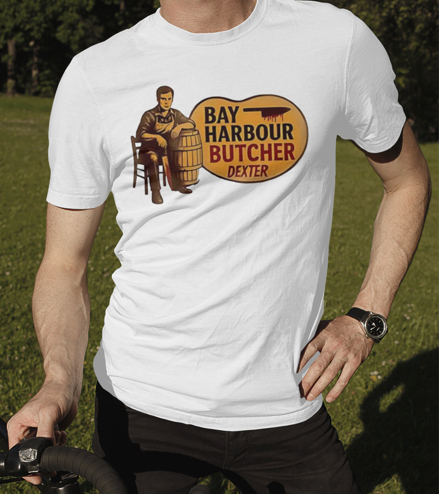 Bay Harbour Butcher Dexter Barrel Dark Vintage Style T-Shirt