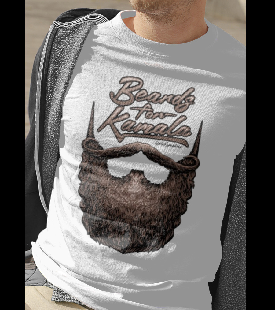 Beards For Kamala Philly Publicist Facial Hair Design T-Shirt