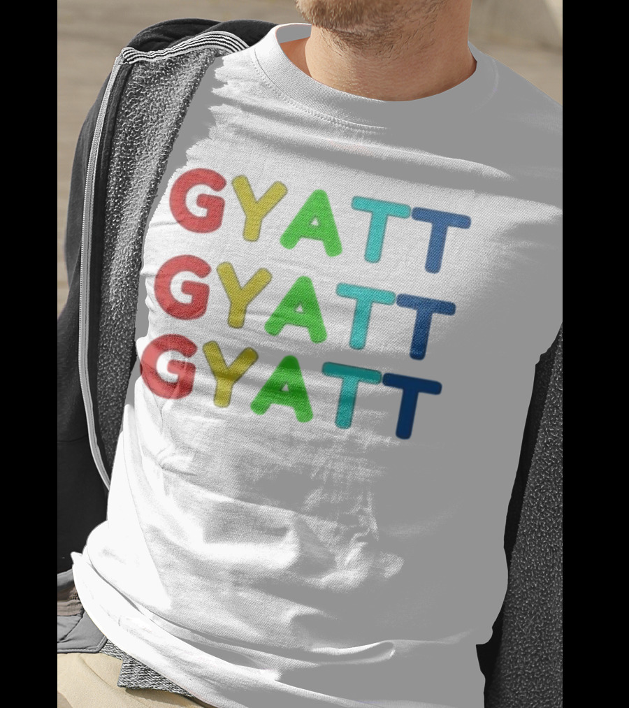 Benjixscarlett Gyatt Multicolor T-Shirt