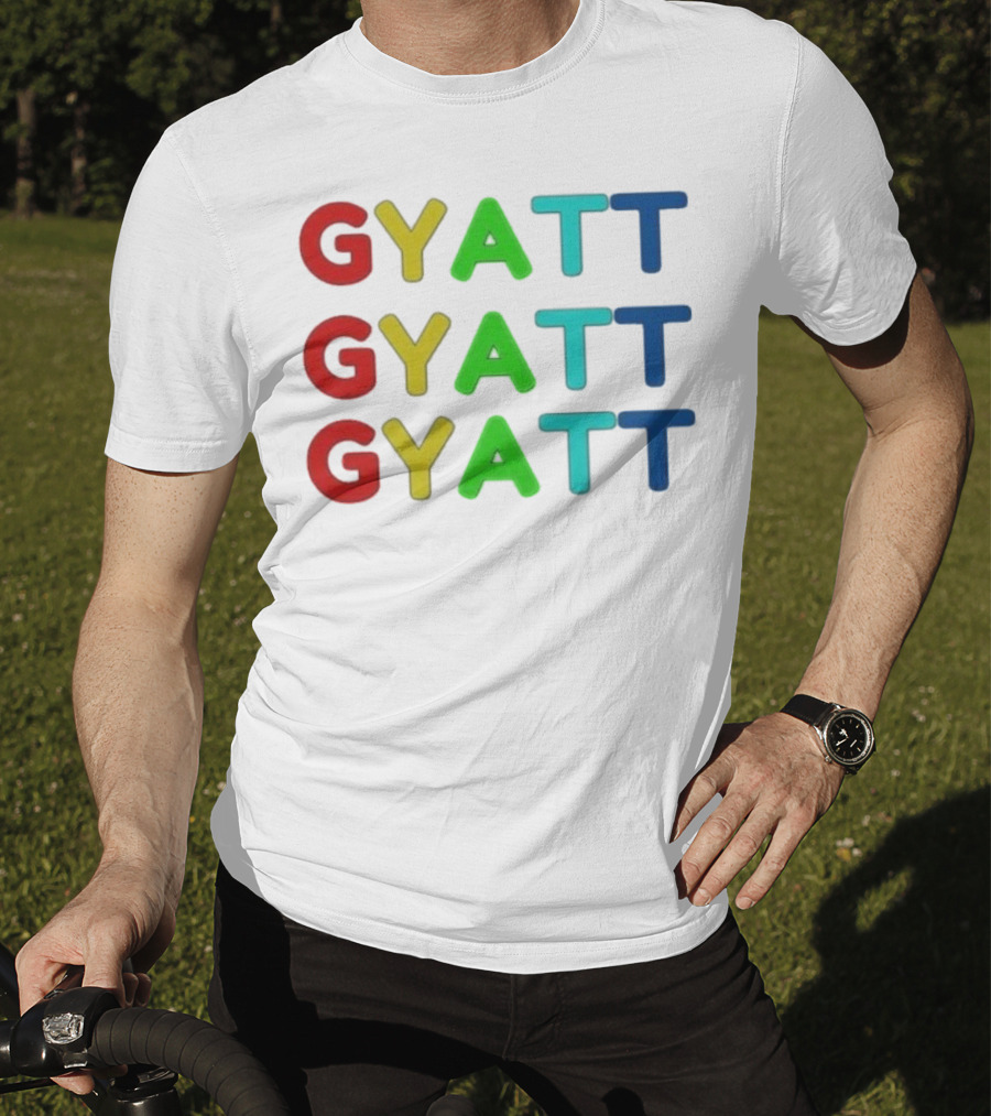 Benjixscarlett Gyatt Multicolor T-Shirt