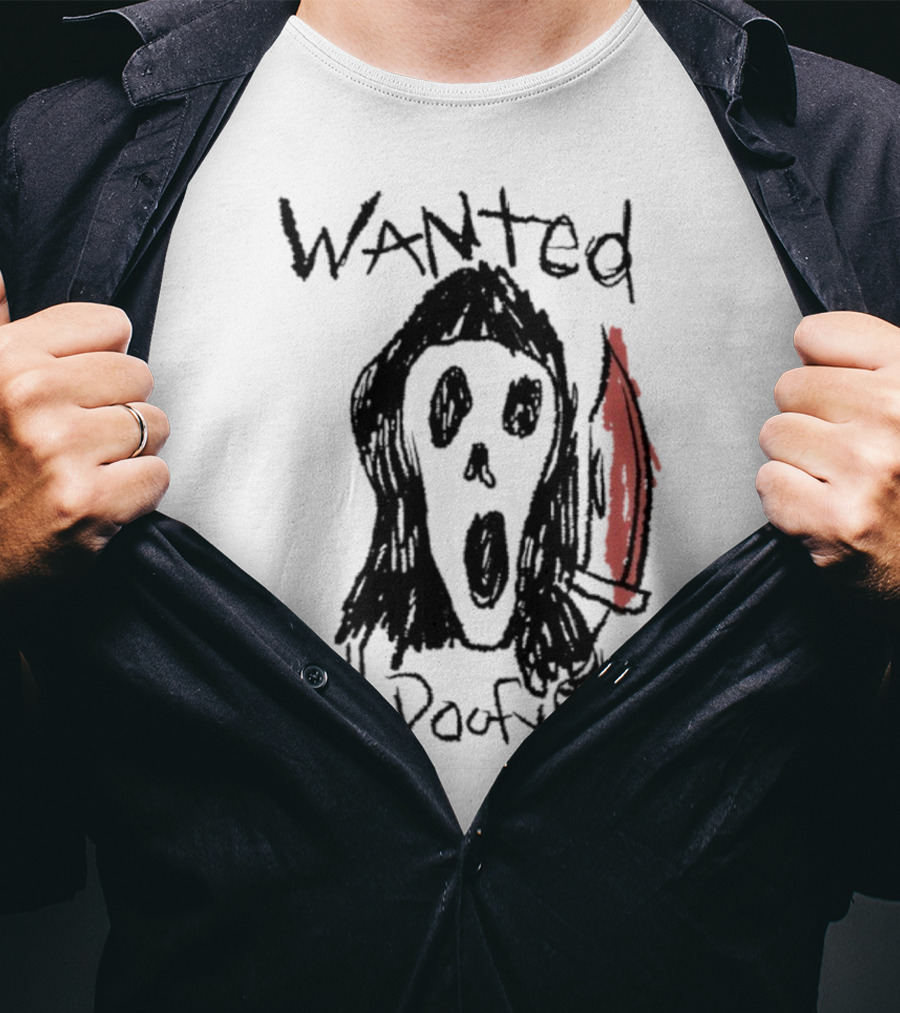 Wanted Call Doofy Scary Mask Knife T-Shirt