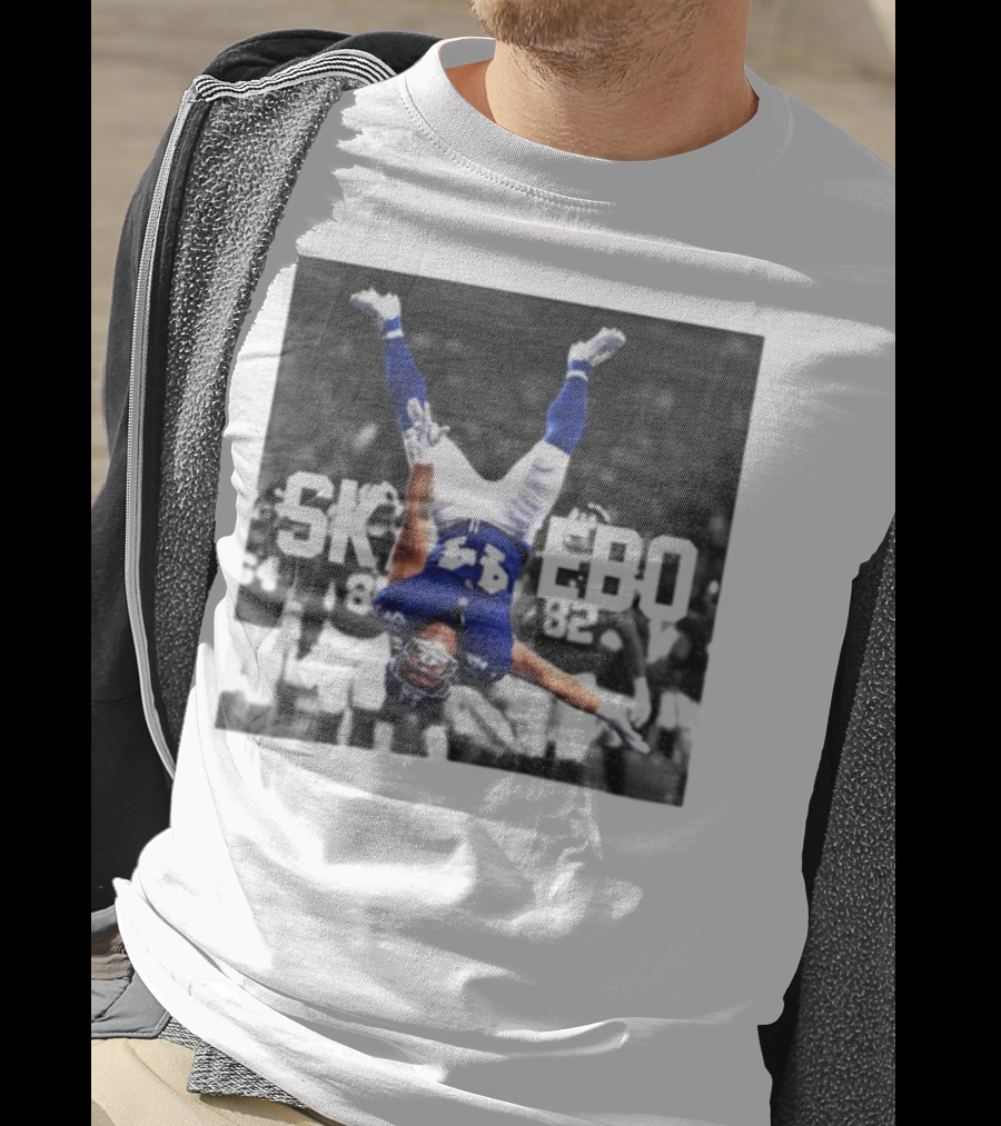 Cam Skattebo Backflip New York Giants NFL Football 2025 T-Shirt