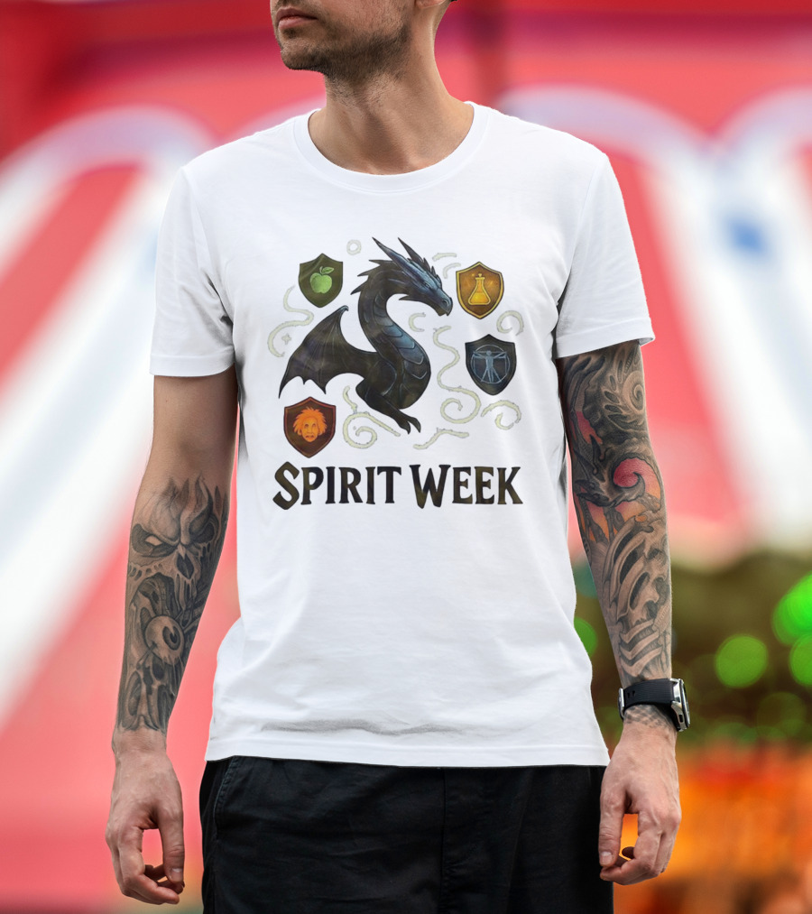 Dragon Shield Icons Spirit Week Design T-Shirt