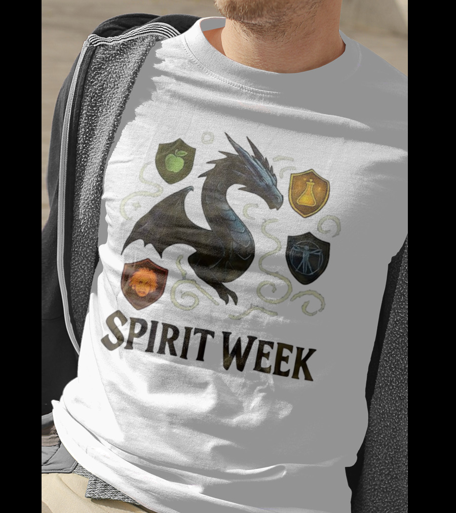 Dragon Shield Icons Spirit Week Design T-Shirt