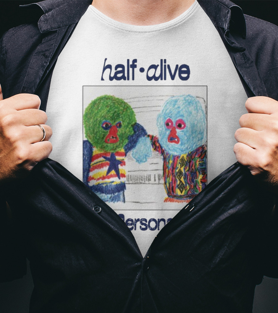 Half Alive Persona Crayon Art Duo T-Shirt