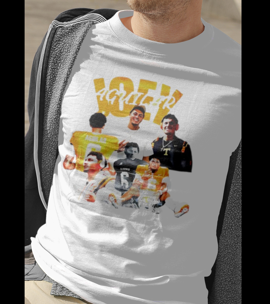 Joey Aguilar Tennessee Volunteers Football Lions Number 6 T-Shirt