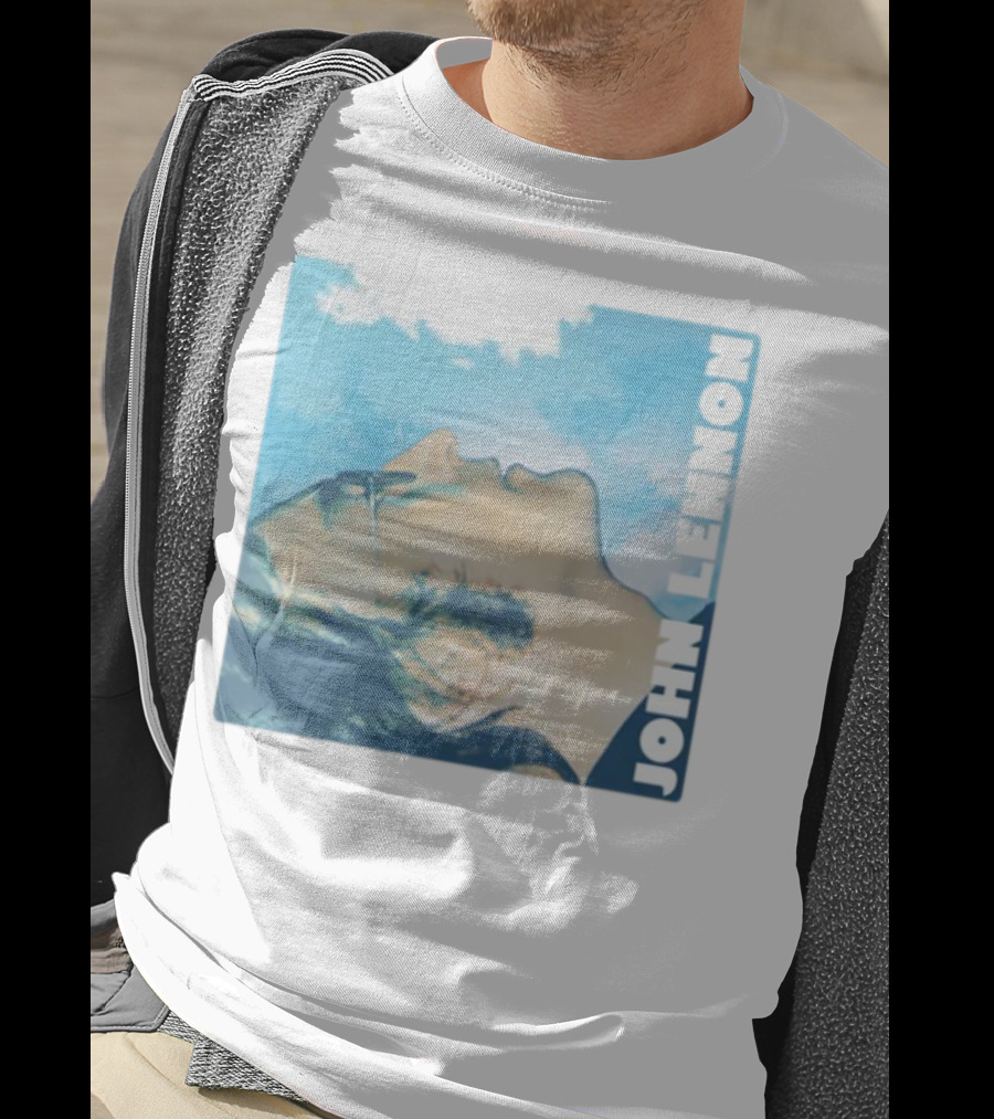 John Lennon Skyward Watercolor Portrait T-Shirt
