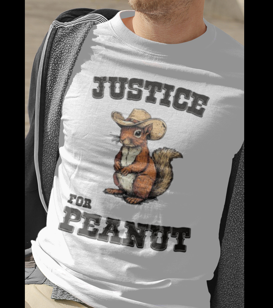 Justice For Peanut Cowboy Squirrel Limited Edition Alex Jones T-Shirt