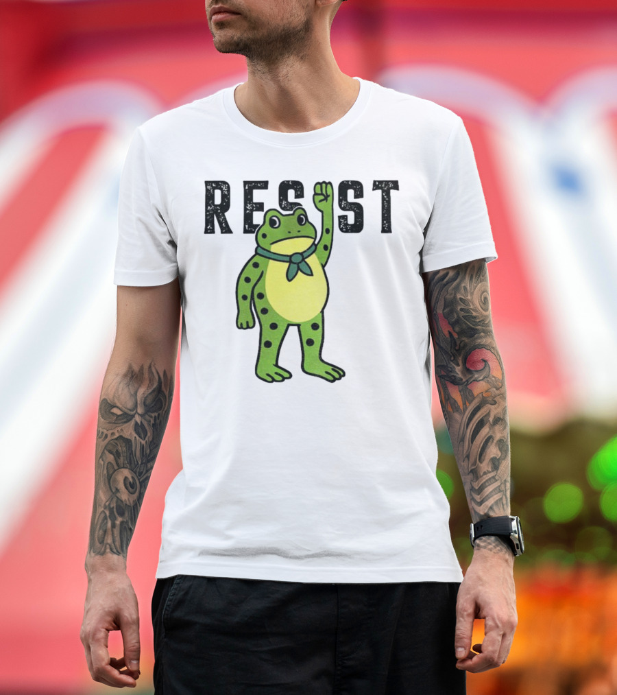 Portland Frog Resist Free Portland Ribbit Power T-Shirt