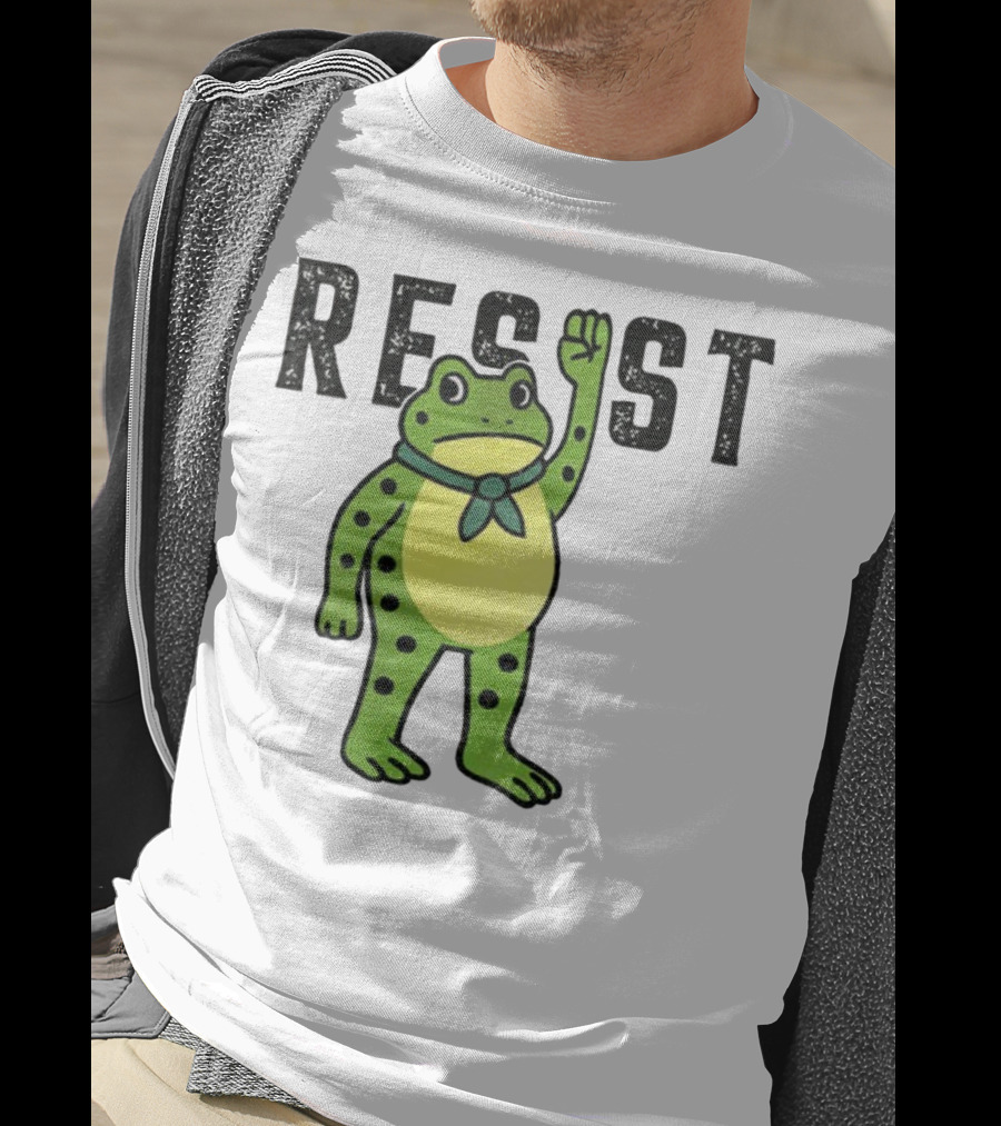 Portland Frog Resist Free Portland Ribbit Power T-Shirt