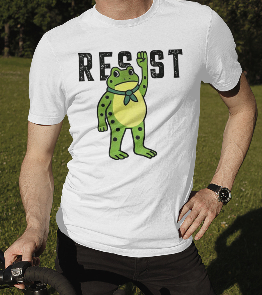 Portland Frog Resist Free Portland Ribbit Power T-Shirt